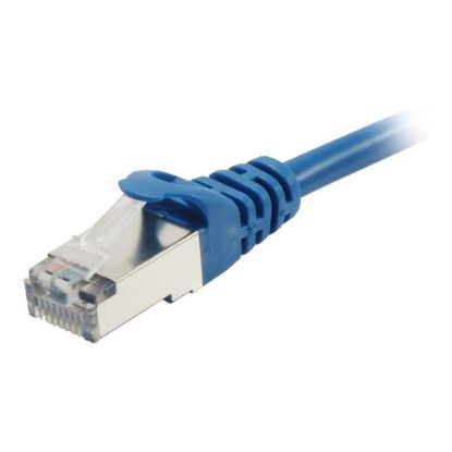 Imagem de Cabo de Rede RJ45 Equip Cat.6A S/FTP Azul - 25cm