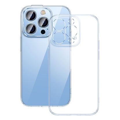 Imagem de Capa Baseus + Vidro Temperado p/ iPhone 14 Pro Transparente