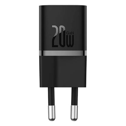 Imagem de Carregador de Tomada Baseus Type-C GaN5 1C Fast Charge (Mini) 20W Preto