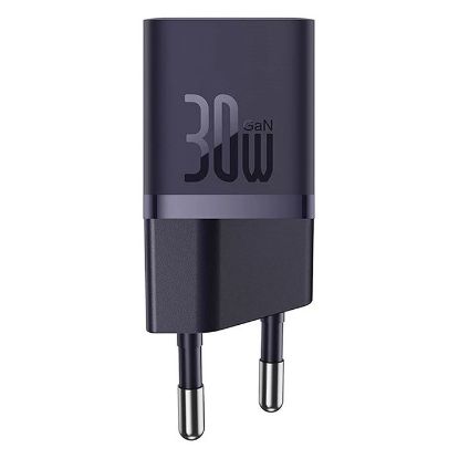 Imagem de Carregador de Tomada Baseus Type-C GaN5 1C Fast Charge (Mini) 30W Roxo