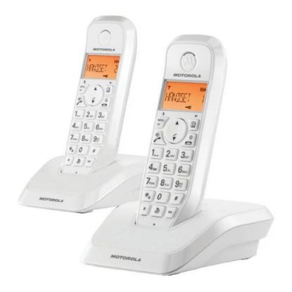 Imagem de Telefone Portátil Motorola S1202 Branco (Pack2)