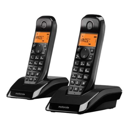 Imagem de Telefone Portátil Motorola S1202 Preto (Pack2)