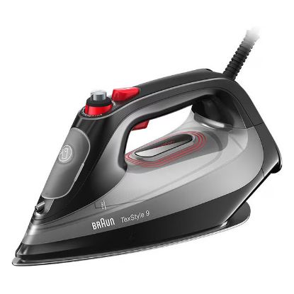 Imagem de Ferro a Vapor Braun TexStyle 9 SI 9281 BK 3100W Preto