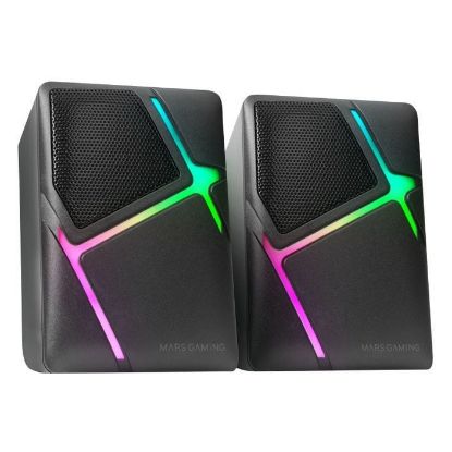 Imagem de Colunas Mars Gaming MS-H RGB 2.0 10W Pretas