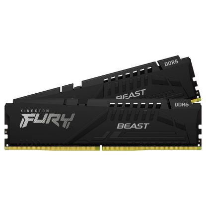 Imagem de Dimm DDR5 Pack 2x 8GB (16GB) Kingston CL40 5600Mhz 1Rx16 Fury Beast Preta