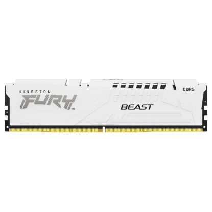 Imagem de Dimm DDR5 16GB Kingston CL40 5600Mhz 1Rx8 Fury Beast Branca