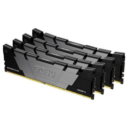 Imagem de Dimm DDR4 Pack 4x 16GB (64GB) Kingston CL16 3600Mhz 2Rx8 Fury Renegade Preta