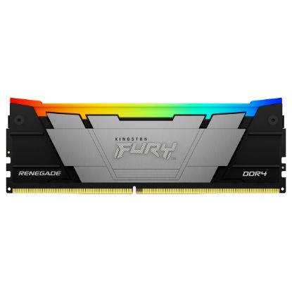 Imagem de Dimm DDR4 16GB Kingston CL16 3600Mhz 2Rx8 Fury Renegade RGB Preta