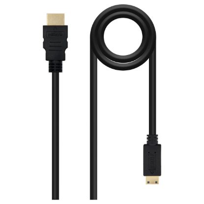 Imagem de Cabo HDMI p/ MiniHDMI Nanocable Preto - 1.8Mtr