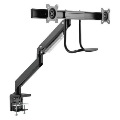 Imagem de Suporte Mesa Articulado p/ 2 Ecrãs 17"/32" Napofix DM4200 Preto