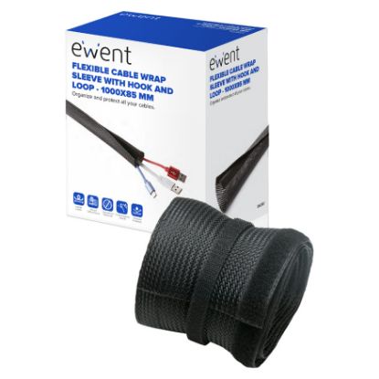 Imagem de Organizador p/ Cabos Manga c/ Fecho Ewent EW1557 - 1Mtr