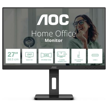 Imagem de Monitor AOC 27" Q27P3CV IPS QHD 16:9 75Hz USB Type-C (4ms)