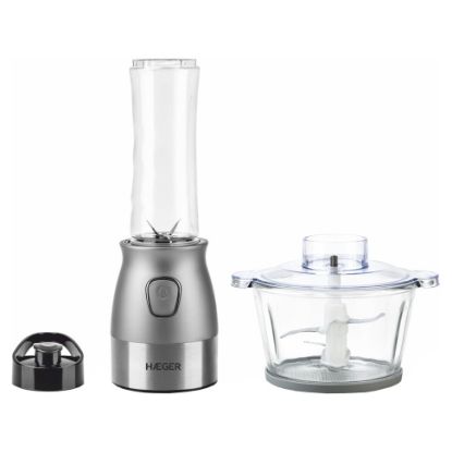 Imagem de Liquidificador e Picadora Haeger Perfect Combo 500W - 2L Inox