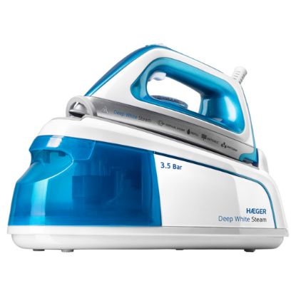 Imagem de Ferro com Caldeira Haeger Deep White Steam 2200W Branco/Azul