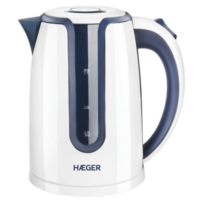 Imagem de Jarro Elétrico Haeger Hot Blue 1.7L - 2200W Branco/Azul