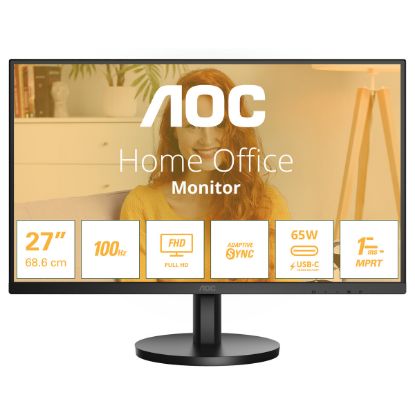Imagem de Monitor AOC 27" 27B3CA2 IPS FHD 16:9 100Hz USB Type-C (1ms) c/Colunas