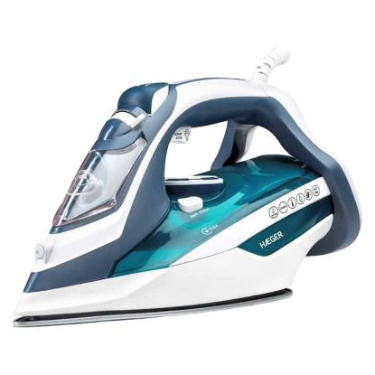 Imagem de Ferro de Engomar Haeger Ultra Steam Inox 2800W Branco/Azul