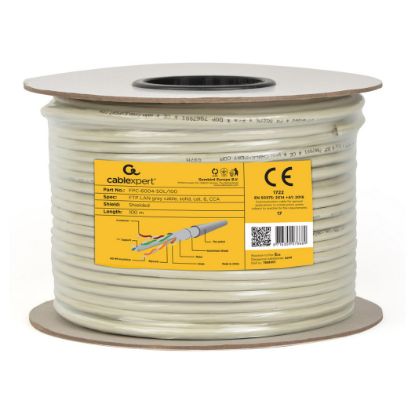 Imagem de Bobine de Rede RJ45 Gembird Cat.6 Cinza - 100Mtr