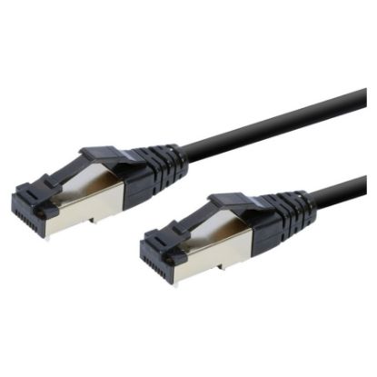 Imagem de Cabo de Rede RJ45 Gembird Cat.8 S/FTP Preto - 50cm