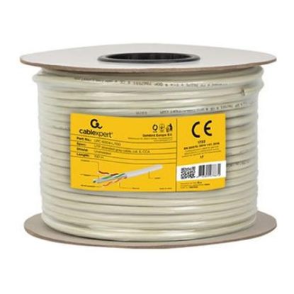 Imagem de Bobine de Rede RJ45 Gembird Cat.6 UTP Cinza - 100Mtr