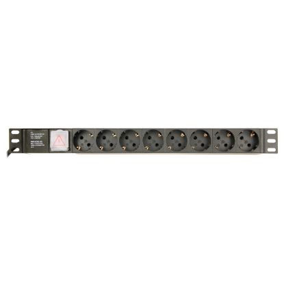 Imagem de Bloco de 8 tomadas Gembird EG-PDU-014-C14 Preto - 3Mtr
