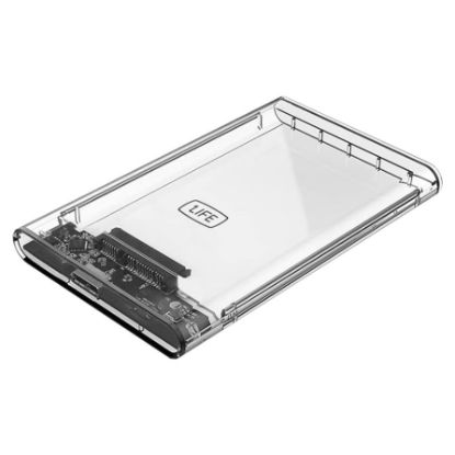 Imagem de Caixa Externa 2,5" SATA 1Life Transparente USB3.0