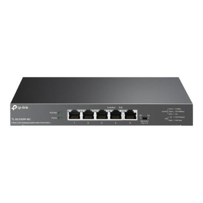 Imagem de Switch de Rede TP-Link 5 Portas Gigabit 4x PoE++ - TL-SG105PP-M2