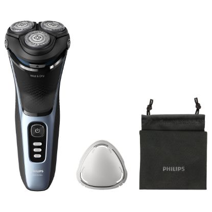 Imagem de Máquina de Barbear Philips Shaver 3000 Series S3243/12 Wet & Dry Preto/Azul