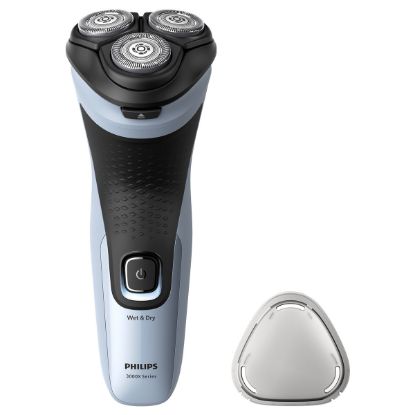 Imagem de Máquina de Barbear Philips Shaver 3000X Series X3003/00 Wet & Dry Preto/Azul