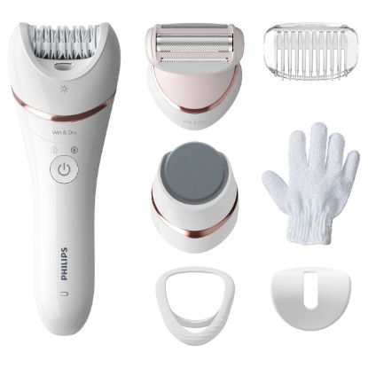 Imagem de Depiladora Philips Epilator Series 8000 Wet & Dry BRE730/10 Branca