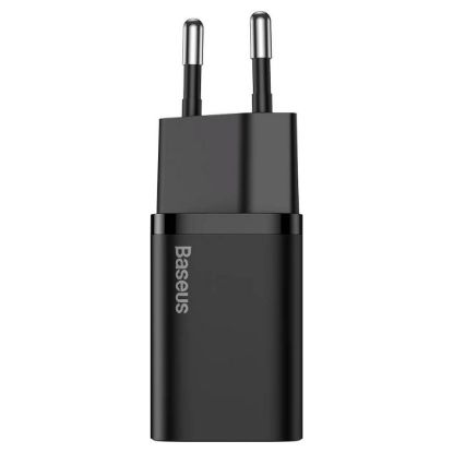Imagem de Carregador de Tomada Baseus Type-C Super Si 1C PD 25W Preto c/ Cabo Type-C