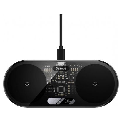 Imagem de Carregador Wireless Baseus Dual 20W Preto