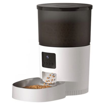 Imagem de Dispensador Comida Animal Rojeco RWSQ-06 Wireless 3L Branco c/ Câmara