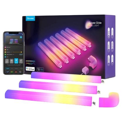 Imagem de Barras de Iluminação LED Govee H6062 Glide Wall Light RGBIC p/ Parede