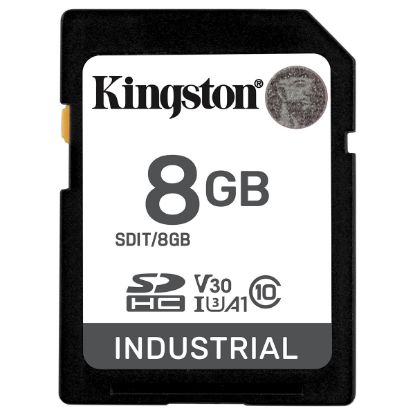 Imagem de Secure Digital Kingston 8Gb Class10 (U3) 4K 100/85MB/s Industrial