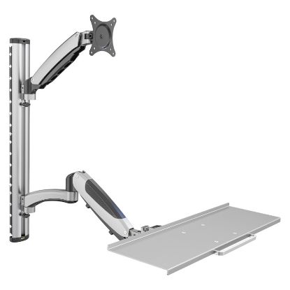 Imagem de Suporte de Parede p/ Ecrã 17"/ 27" e Teclado Digitus Cinza