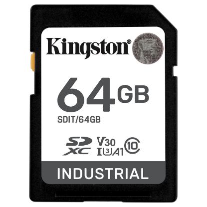 Imagem de Secure Digital Kingston 64Gb Class10 (U3) 4K 100/85MB/s Industrial