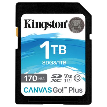 Imagem de Secure Digital Kingston 1TB Class10 (U3) 4K 90/170MB/s Canvas Go! Plus