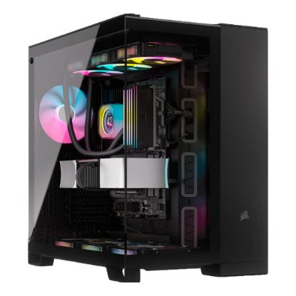 Imagem de Caixa Corsair 6500X Dual Chamber Preta (ATX) (Vidro Temperado)