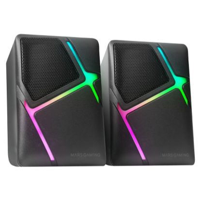Imagem de Colunas Mars Gaming MS-H21 RGB 2.1 35W Pretas