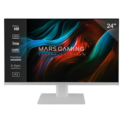 Imagem de Monitor Mars Gaming 24" MV-24 IPS FHD 16:9 120Hz FreeSync/G-Sync (1ms) Branco