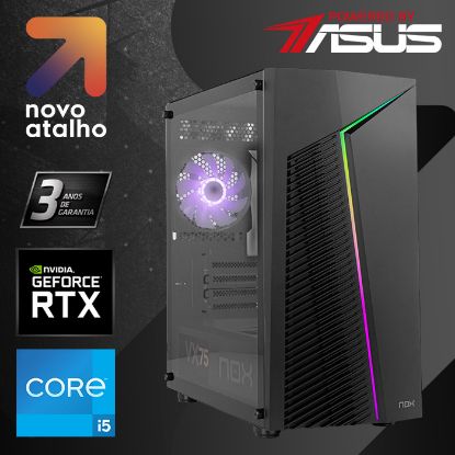 Imagem de Computador Powered by ASUS PulseStation i5 16GB SSD 500GB RTX 3050 Preto
