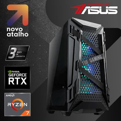 Imagem de Computador Powered by ASUS PowerStation R7 32GB SSD 1TB RTX 4070 Ti SUPER Preto
