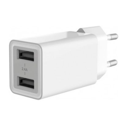 Imagem de Carregador de Tomada Conceptronic 2 Portas USB ALTHEA06W 12W Branco