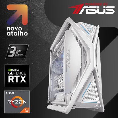 Imagem de Computador Powered by ASUS ROG R9 64GB SSD 2TB RTX 4080 SUPER Branco