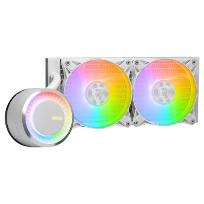 Imagem de Cooler CPU MSI MAG CoreLiquid E240 ARGB Branco