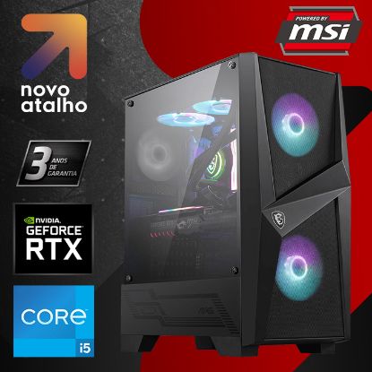 Imagem de Computador Powered by MSI DragonCore Basic i5 16GB SSD 1TB RTX 4060 Preto
