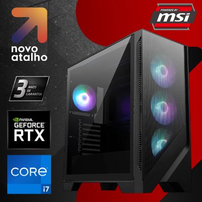 Imagem de Computador Powered by MSI DragonCore Master i7 32GB SSD 1TB RTX 4060 Ti Preto