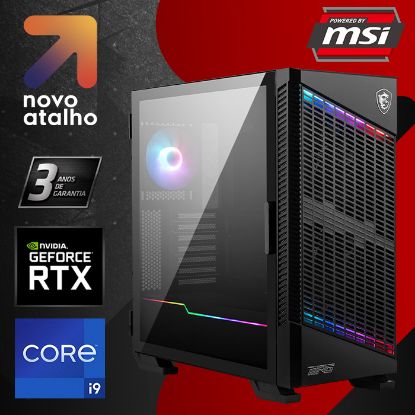 Imagem de Computador Powered by MSI DragonCore Ultimate i9 64GB SSD 2TB RTX 5070 Ti Preto