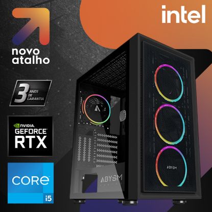 Imagem de Computador Novo Atalho Gaming Basic i5 16GB SSD 500GB RTX 3050 Preto